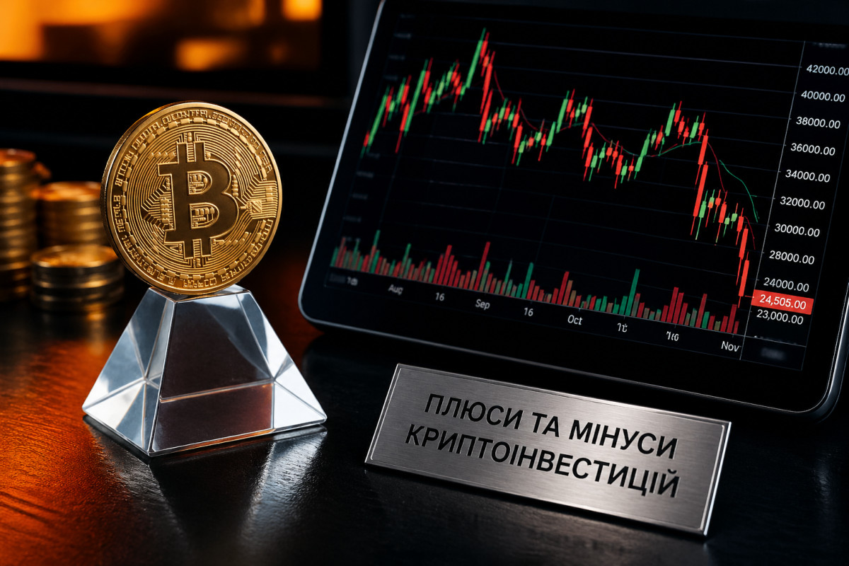 Плюси та мінуси інвестування в криптовалюти
